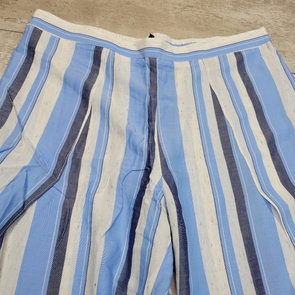 DREW Whitney Striped Wide Leg Side Slit Pants - Picture 7 of 9
